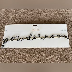 Powder room sign by hearth and hand